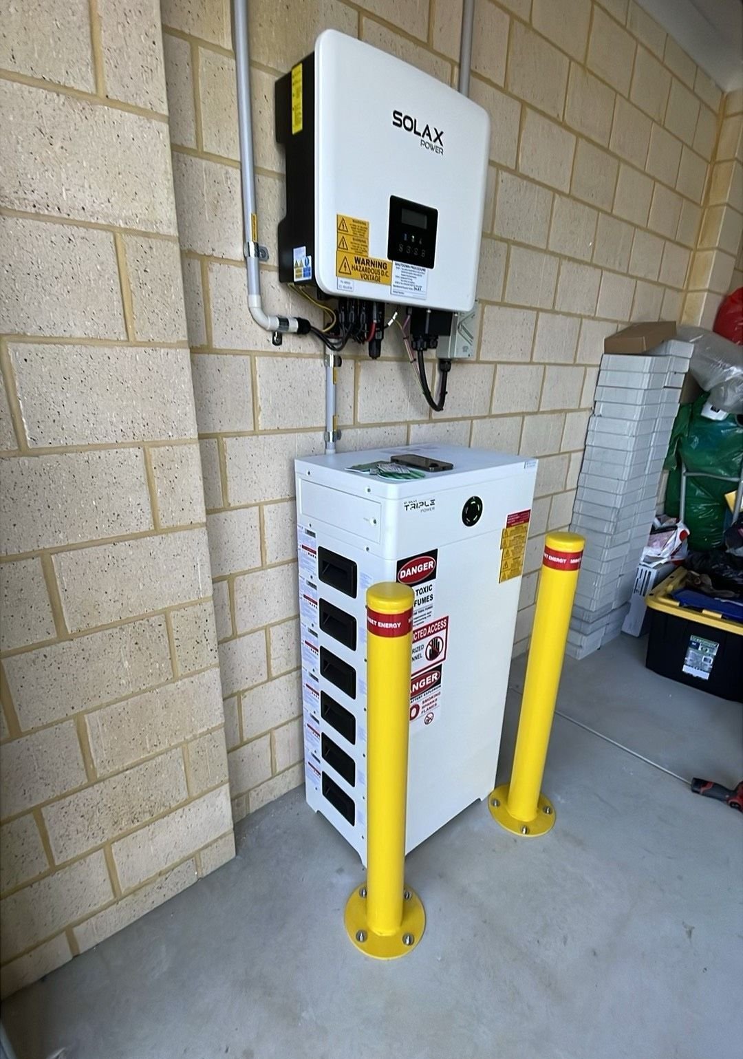 SolaX battery storage installation