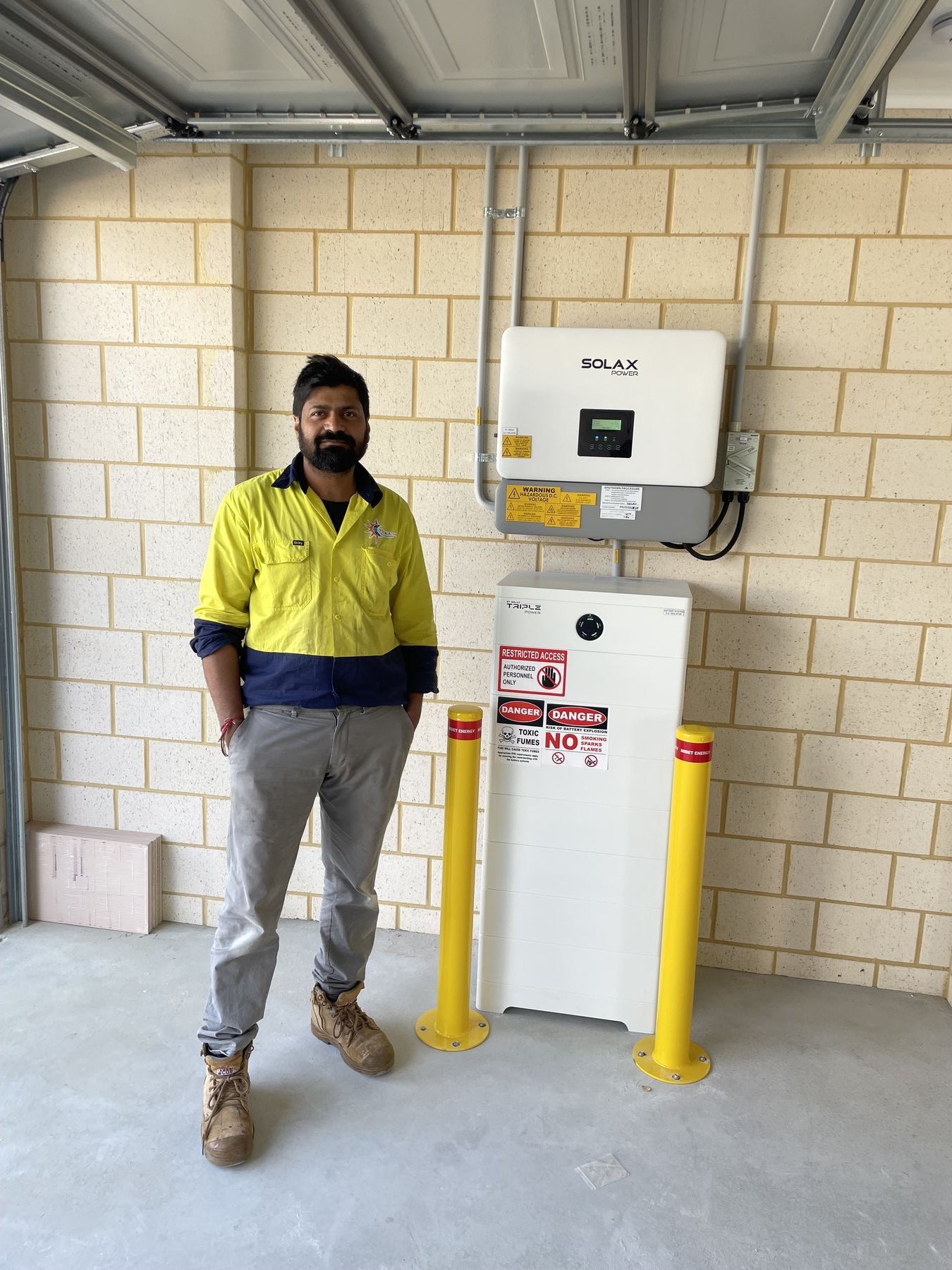 Battery storage installation by Veeka Power Group